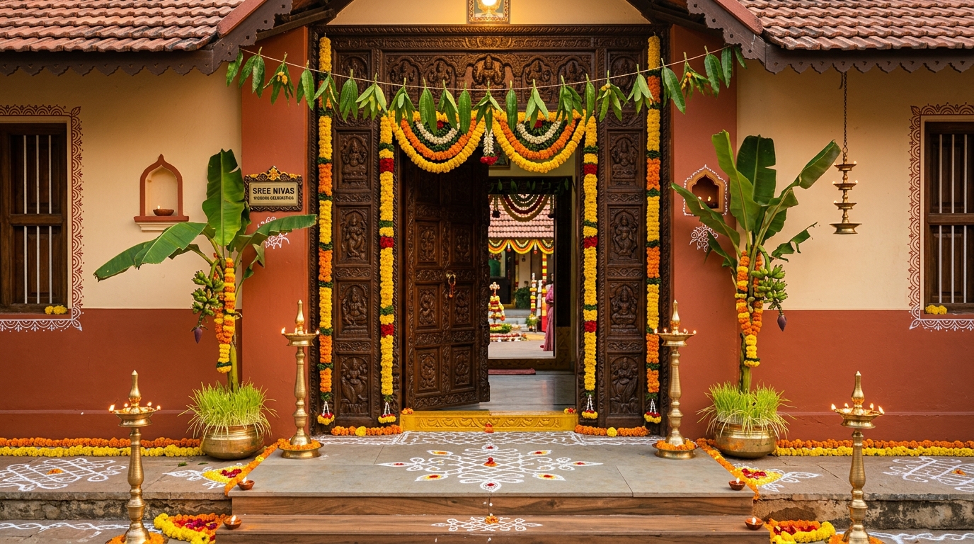 Home Residence - Traditional Auspicious Entrance