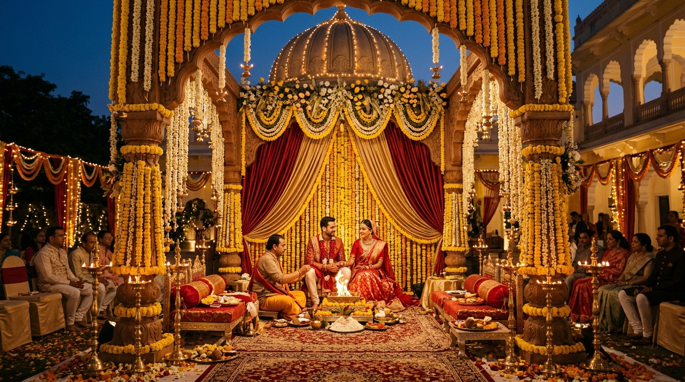 Marriage Hall - Royal Wedding Mandap Decoration